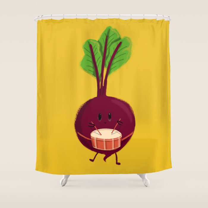 Beet's drum beat Shower Curtain Gallery Image 1
