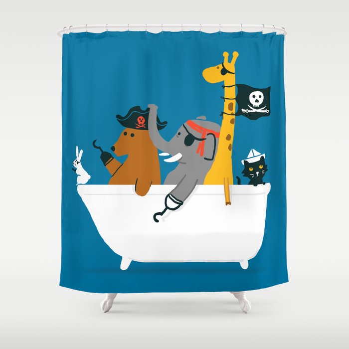 Everybody wants to be the pirate Shower Curtain Gallery Image 1