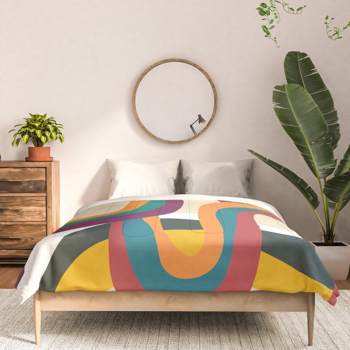 Groovy rainbow of doom Comforter Gallery Image 3