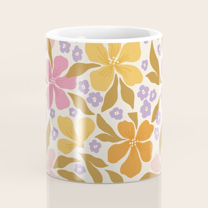 Groovy flowers Coffee Mug Gallery Image 4