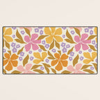 Groovy flowers Desk Mat Gallery Image 3