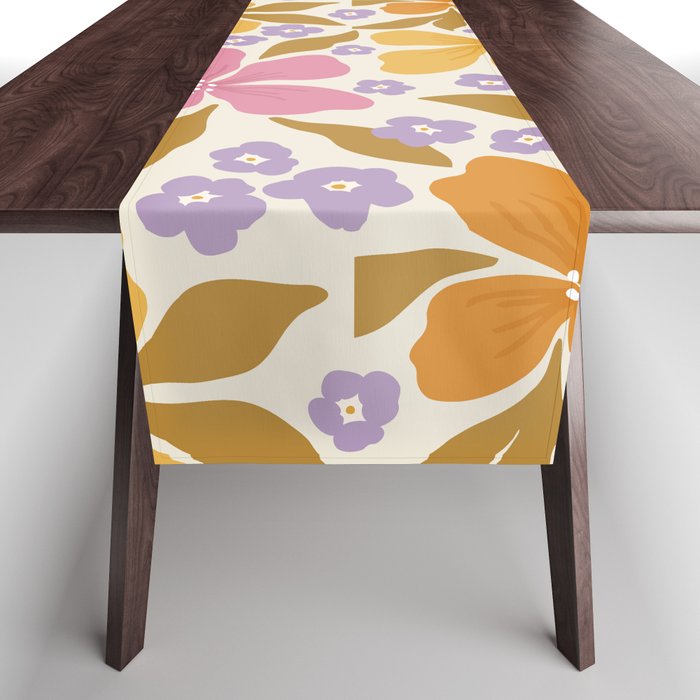 Groovy flowers Table Runner Gallery Image 1