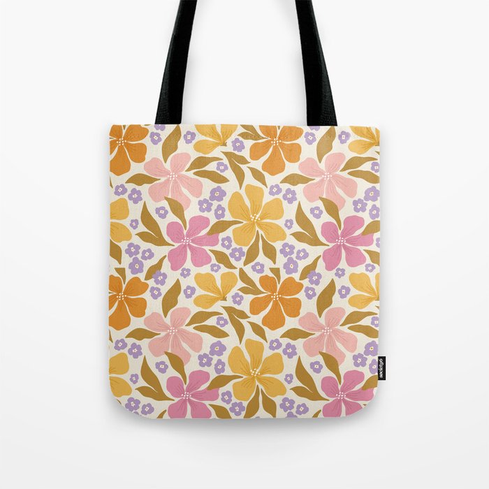 Groovy flowers Tote Bag Gallery Image 1