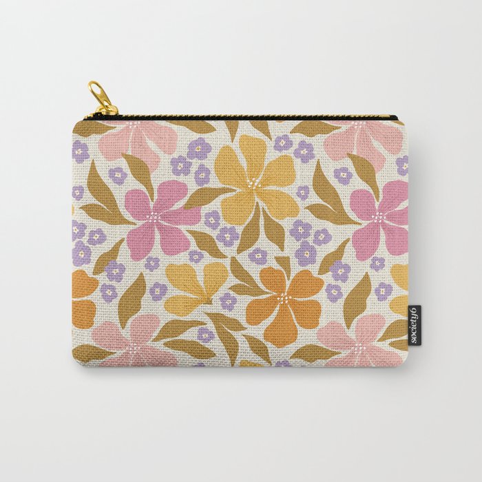 Groovy flowers Carry All Pouch Gallery Image 1