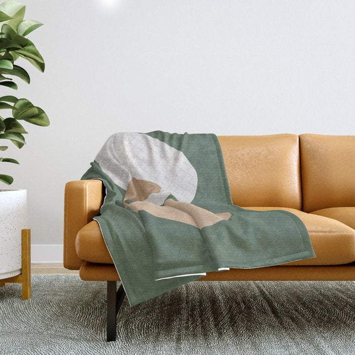 Three Shapes #3 Throw Blanket Gallery Image 1