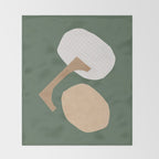 Three Shapes #3 Throw Blanket Gallery Image 2