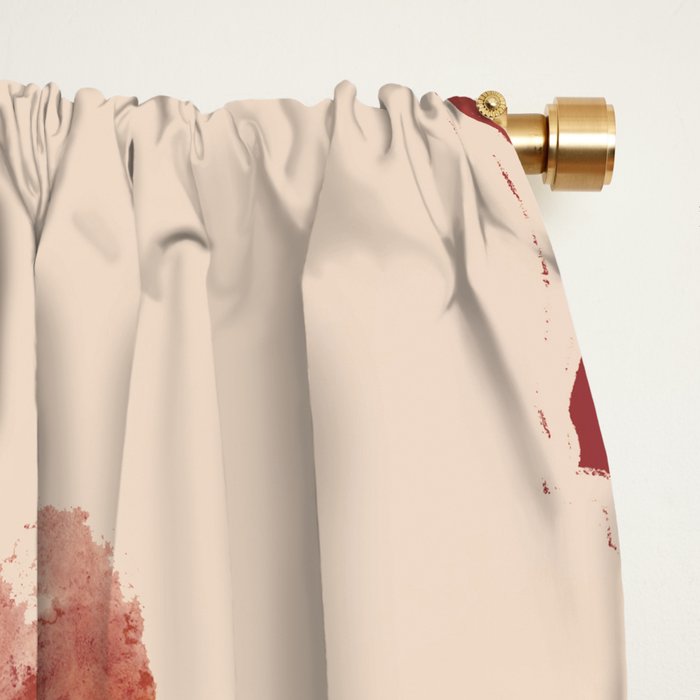 Abstract Flowers 6 Window Curtain Gallery Image 2