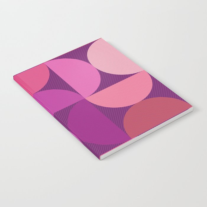 Mid Century Modern Shapes - Pink Magenta Notebook Gallery Image 2