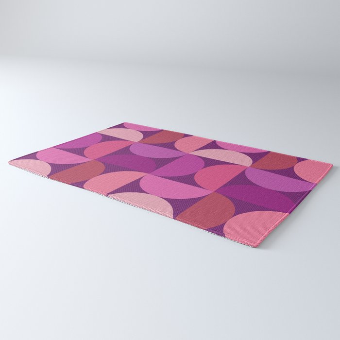 Mid Century Modern Shapes - Pink Magenta Rug Gallery Image 3
