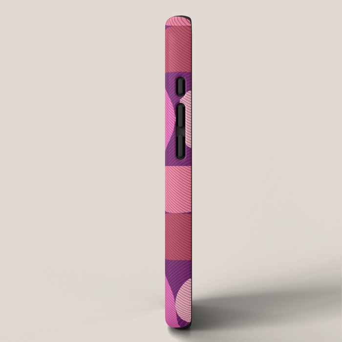 Mid Century Modern Shapes - Pink Magenta iPhone Case Gallery Image 2