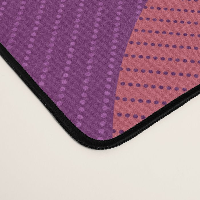 Mid Century Modern Shapes - Pink Magenta Desk Mat Gallery Image 4