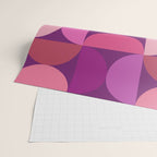 Mid Century Modern Shapes - Pink Magenta Wrapping Paper Gallery Image 2