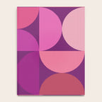Mid Century Modern Shapes - Pink Magenta Notebook Gallery Image 4