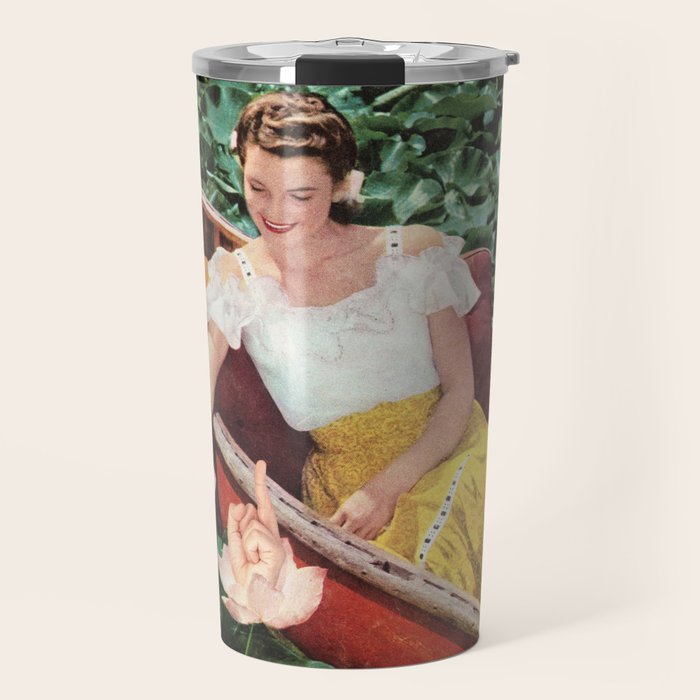 Fingers for Lily - Middle finger lilies Travel Mug Gallery Image 1