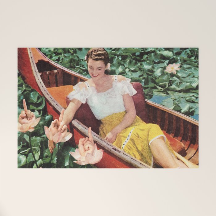 Fingers for Lily - Middle finger lilies Welcome Mat Gallery Image 1