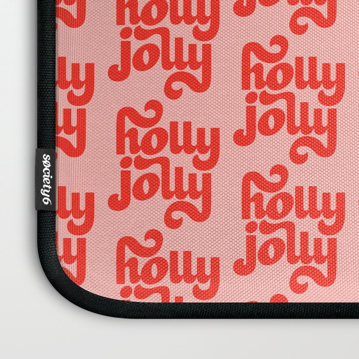 Holly Jolly Pattern Laptop Sleeve Gallery Image 3