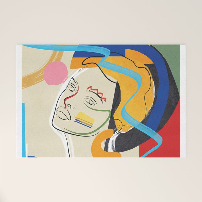 Abstract Woman 04 Welcome Mat Gallery Image 1