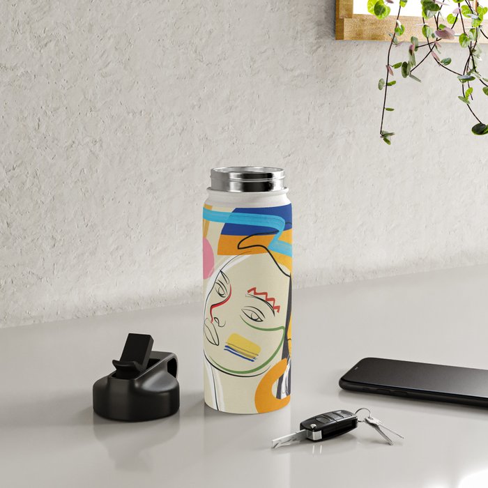 Abstract Woman 04 Water Bottle Gallery Image 4