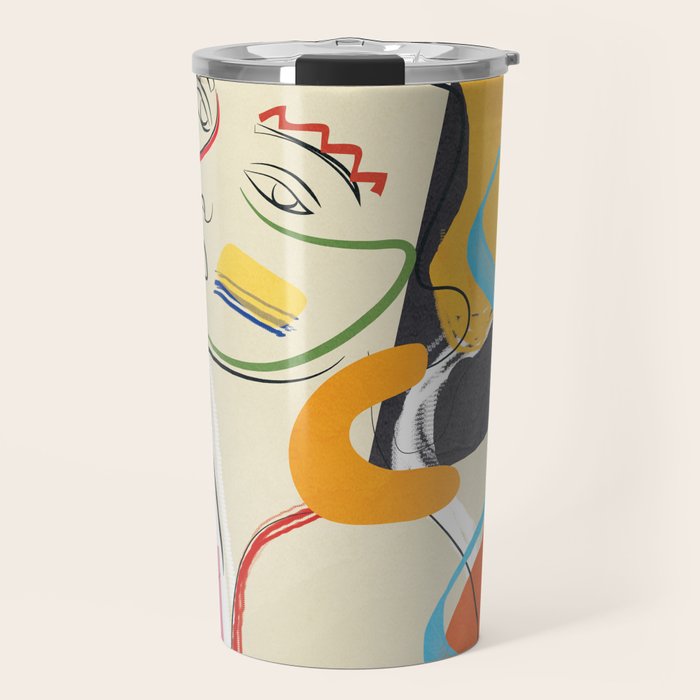 Abstract Woman 04 Travel Mug Gallery Image 1