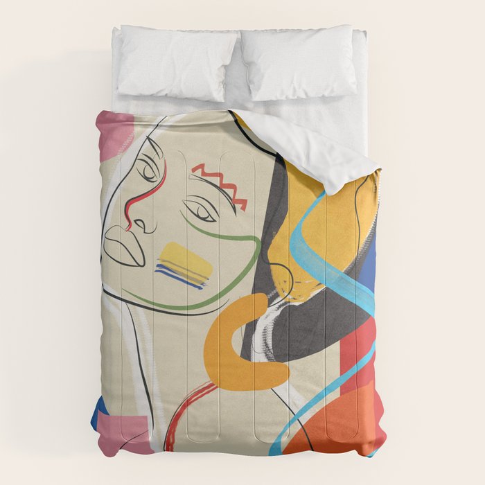Abstract Woman 04 Comforter Gallery Image 1