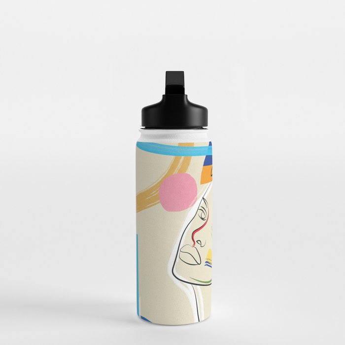 Abstract Woman 04 Water Bottle Gallery Image 3