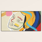 Abstract Woman 04 Desk Mat Gallery Image 3