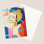 Abstract Woman 04 Stationery Card Gallery Image 2