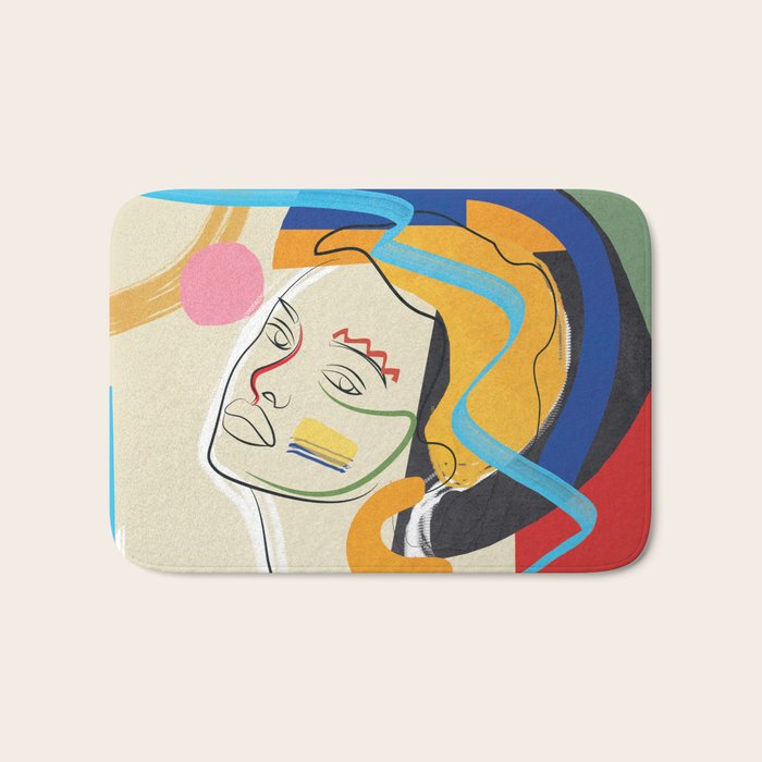 Abstract Woman 04 Bath Mat Gallery Image 1