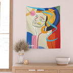 Abstract Woman 04 Wall Tapestry Gallery Image 2