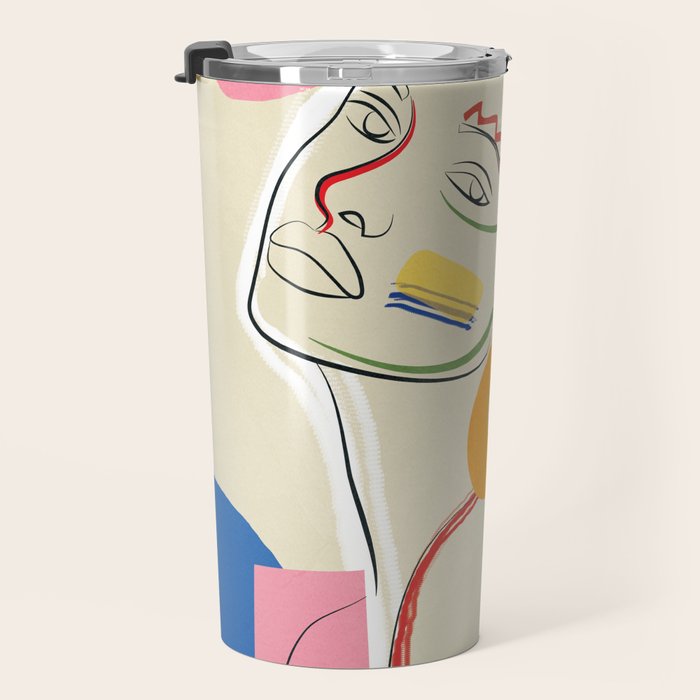 Abstract Woman 04 Travel Mug Gallery Image 3