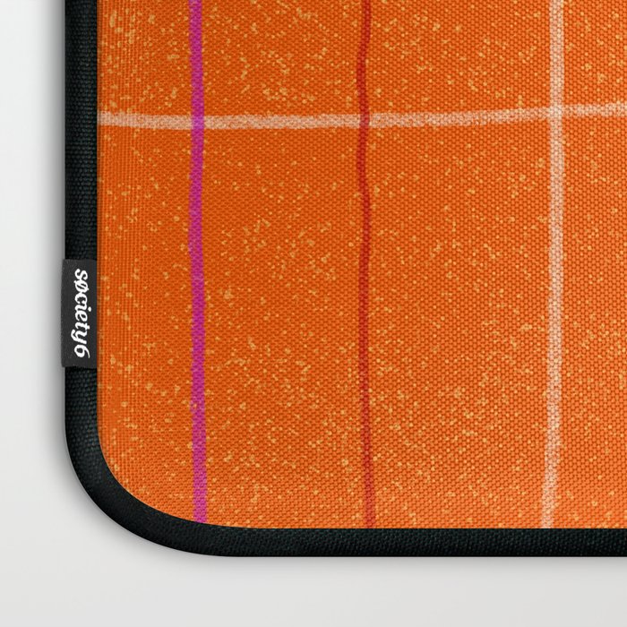 Textured Picnic Pattern in Poppy Red Laptop Sleeve Gallery Image 3