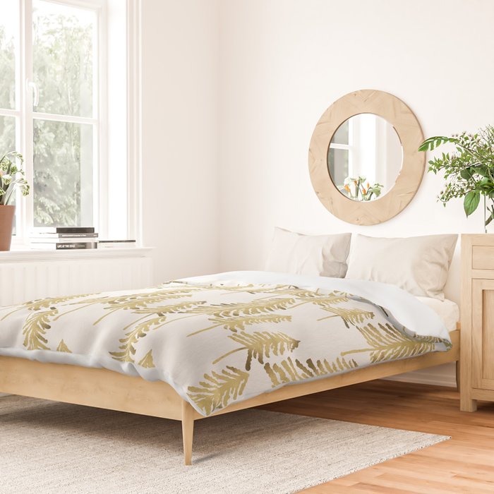Pine Trees - Gold Palette Duvet Cover Gallery Image 2