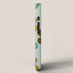 Groovy Flowers Print in Blue iPhone Case Gallery Image 2