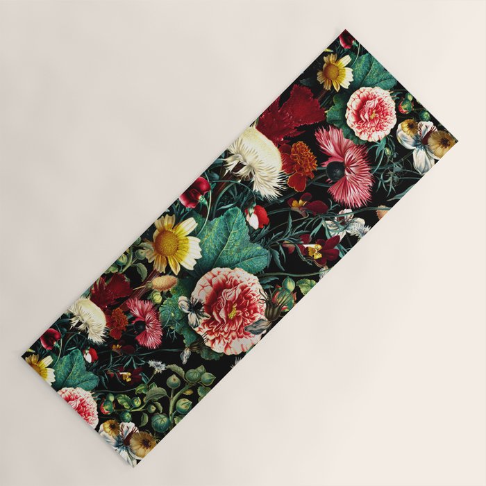 Night Vintage Garden Yoga Mat Gallery Image 1