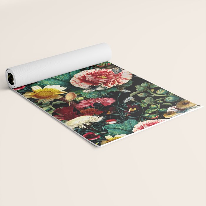 Night Vintage Garden Yoga Mat Gallery Image 2