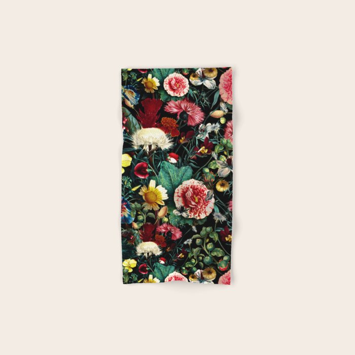 Night Vintage Garden Bath Towel Gallery Image 1