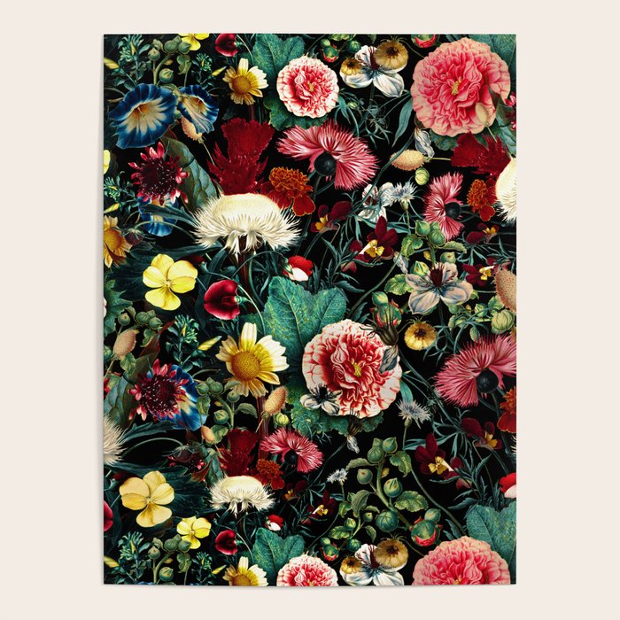 Night Vintage Garden Poster Gallery Image 4