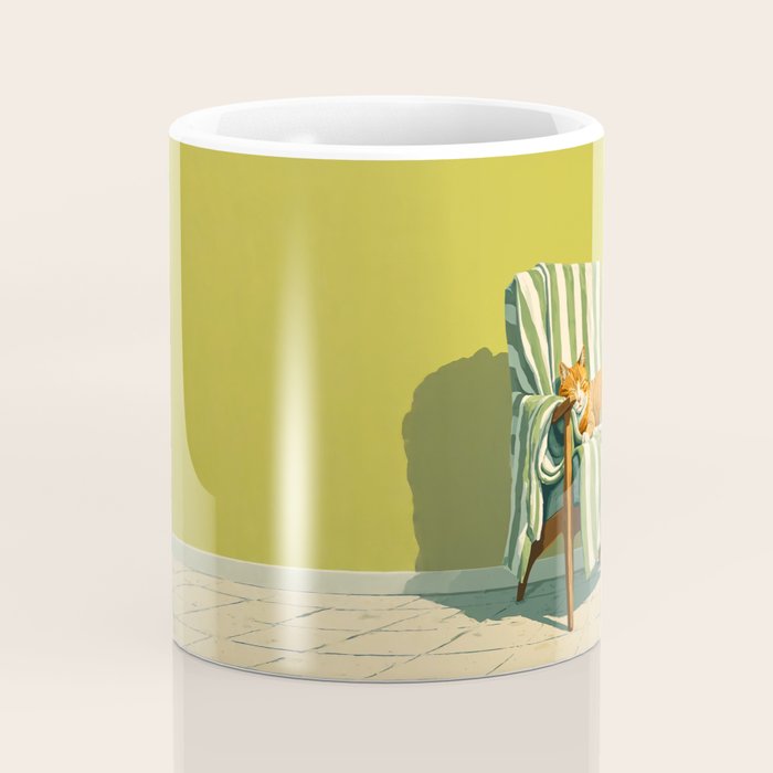 Sleeping Ginger Cat Sunshine Coffee Mug Gallery Image 4