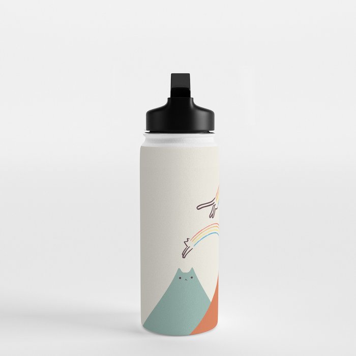 Cat Landscape 101 Water Bottle Gallery Image 3