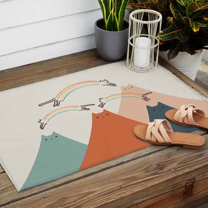 Cat Landscape 101 Outdoor Rug Gallery Image 2