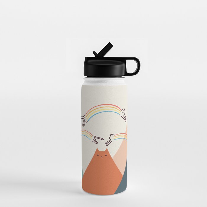 Cat Landscape 101 Water Bottle Gallery Image 1