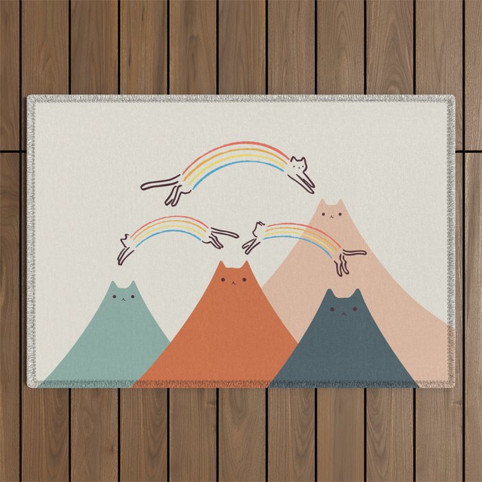 Cat Landscape 101 Outdoor Rug Gallery Image 1