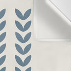 Leaf Pattern Pastel Blue - Scandinavian Wall Tapestry Gallery Image 3