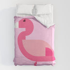 Geometric flamingo Duvet Cover Gallery Image 6