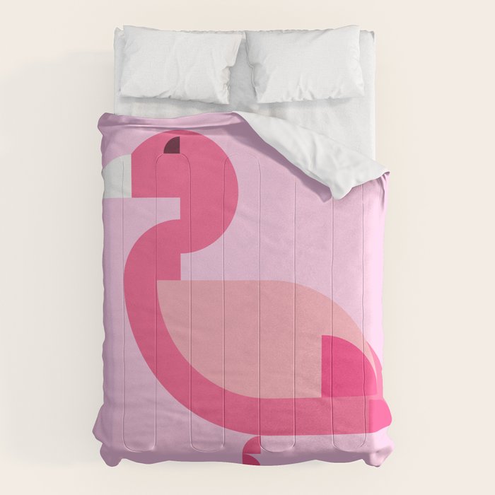 Geometric flamingo Comforter Gallery Image 1