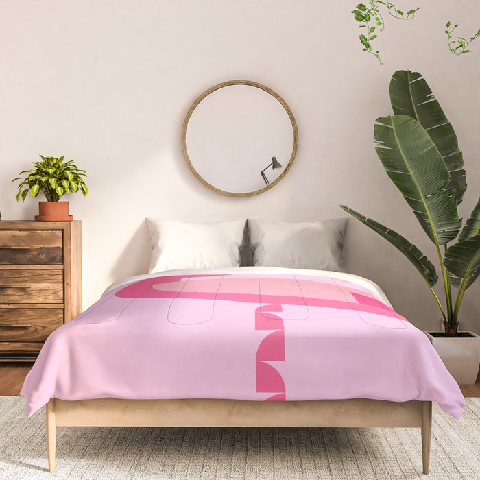 Geometric flamingo Comforter Gallery Image 3