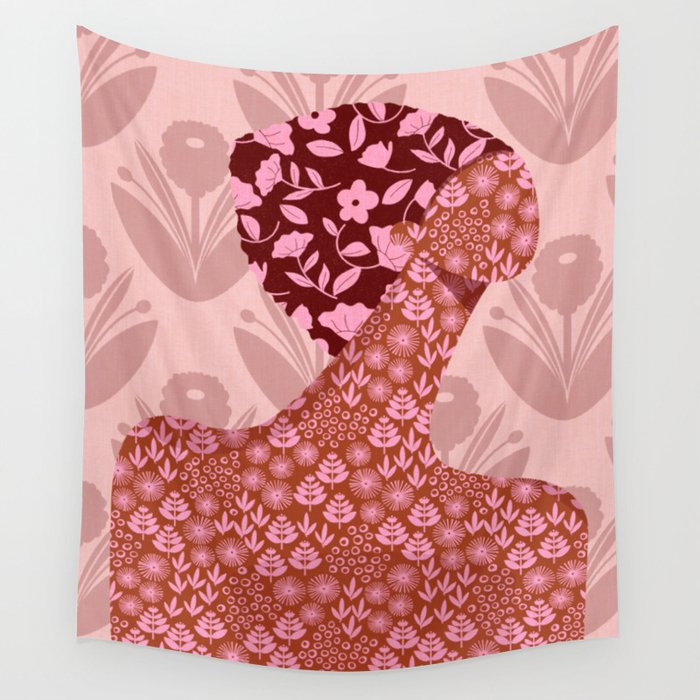 Flower Woman Wall Tapestry Gallery Image 4