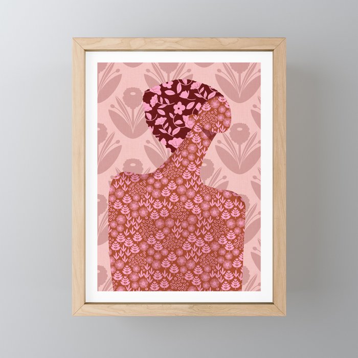 Flower Woman Mini Art Print Gallery Image 1
