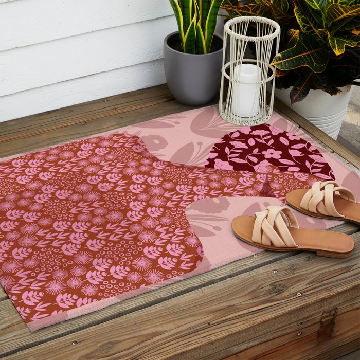 Flower Woman Outdoor Rug Gallery Image 2