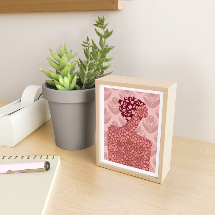 Flower Woman Mini Art Print Gallery Image 2